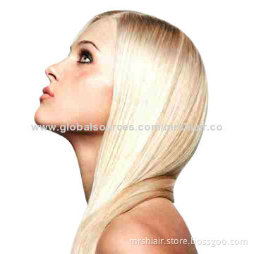Mrs Hair Products, Top-quality Blonde European Hair, Straight, Full and Thick, No Tangle,No Shedding